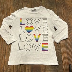 Firehouse Long Sleeve Love Shirt Girls Small GUC